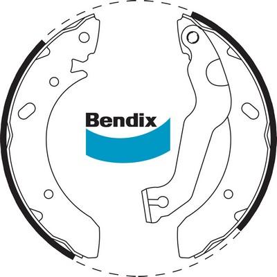 Bendix-AU BS1702 - Комплект гальм, барабанний механізм avtolavka.club