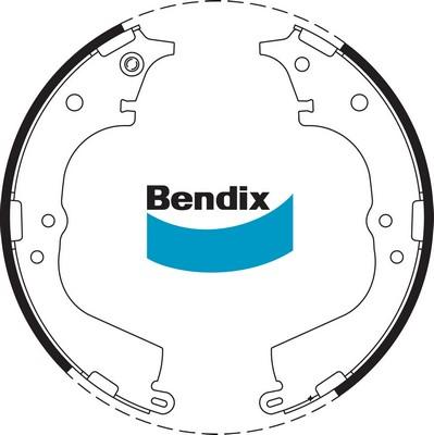 Bendix-AU BS1714 - Комплект гальм, барабанний механізм avtolavka.club