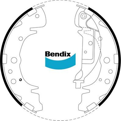 Bendix-AU BS1782 - Комплект гальм, барабанний механізм avtolavka.club