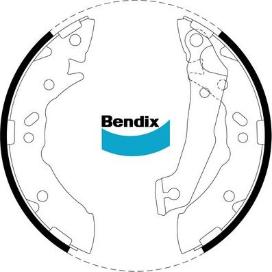Bendix-AU BS1739 - Комплект гальм, барабанний механізм avtolavka.club