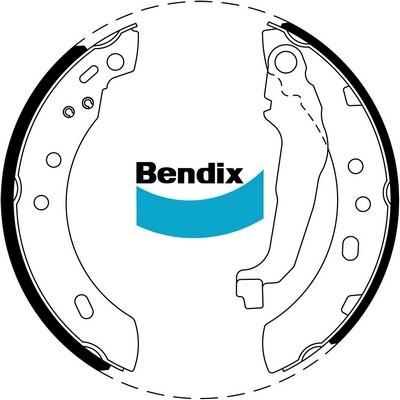 Bendix-AU BS1725 - Комплект гальм, барабанний механізм avtolavka.club