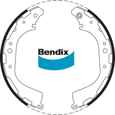 Bendix-AU BS1726 - Комплект гальм, барабанний механізм avtolavka.club