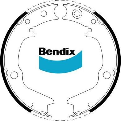 Bendix-AU BS1770 - Комплект гальм, ручник, парковка avtolavka.club