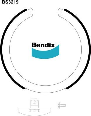 Bendix-AU BS3219 - Комплект гальм, ручник, парковка avtolavka.club