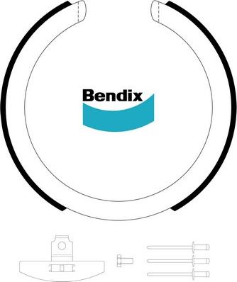 Bendix-AU BS3220 - Комплект гальм, ручник, парковка avtolavka.club