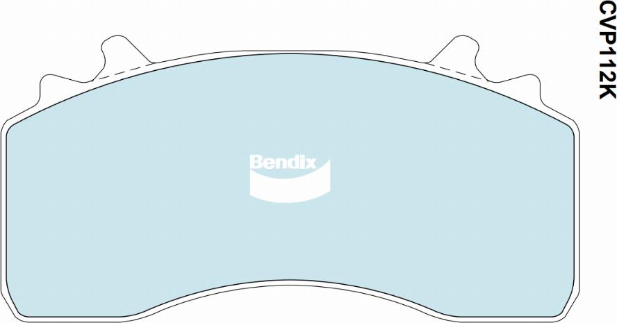 Bendix-AU CVP112 PT - Гальмівні колодки, дискові гальма avtolavka.club