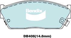 Bendix-AU DB408 GCT - Гальмівні колодки, дискові гальма avtolavka.club