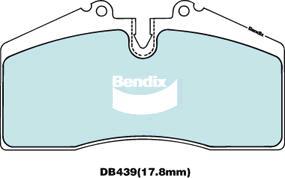 Bendix-AU DB439 ULT - Гальмівні колодки, дискові гальма avtolavka.club