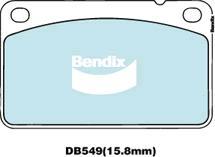 Bendix-AU DB549 EURO+ - Гальмівні колодки, дискові гальма avtolavka.club