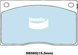 Bendix-AU DB585 GCT - Гальмівні колодки, дискові гальма avtolavka.club