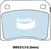 Bendix-AU DB521 GCT - Гальмівні колодки, дискові гальма avtolavka.club