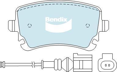 Bendix-AU DB1956 EURO+ - Гальмівні колодки, дискові гальма avtolavka.club