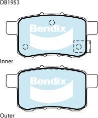 Bendix-AU DB1953 GCT - Гальмівні колодки, дискові гальма avtolavka.club