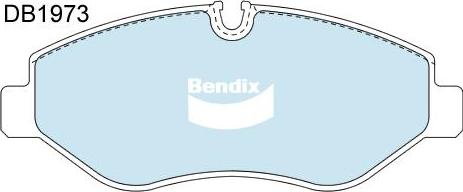 Bendix-AU DB1973 EURO+ - Гальмівні колодки, дискові гальма avtolavka.club