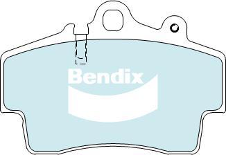Bendix-AU DB1444 ULT - Гальмівні колодки, дискові гальма avtolavka.club