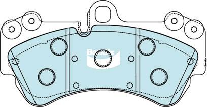 Bendix-AU DB1676 EURO+ - Гальмівні колодки, дискові гальма avtolavka.club