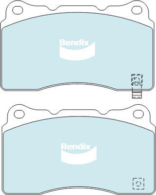 Bendix-AU DB1678 HD - Гальмівні колодки, дискові гальма avtolavka.club