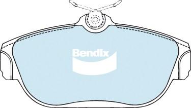 Bendix-AU DB1198 GCT - Гальмівні колодки, дискові гальма avtolavka.club