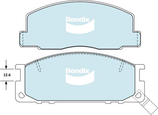 Bendix-AU DB1122W HD - Гальмівні колодки, дискові гальма avtolavka.club