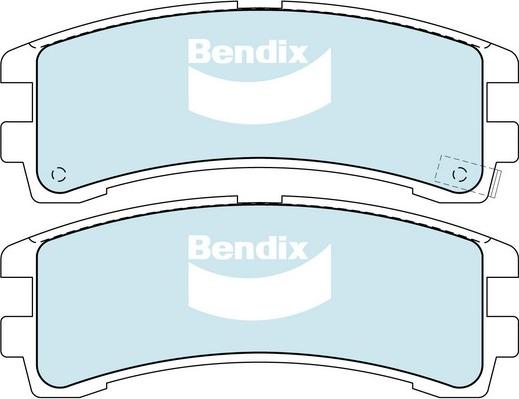 Bendix-AU DB1175 -4WD - Гальмівні колодки, дискові гальма avtolavka.club