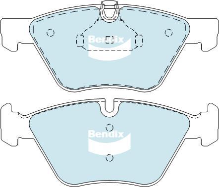 Bendix-AU DB1856 EURO+ - Гальмівні колодки, дискові гальма avtolavka.club