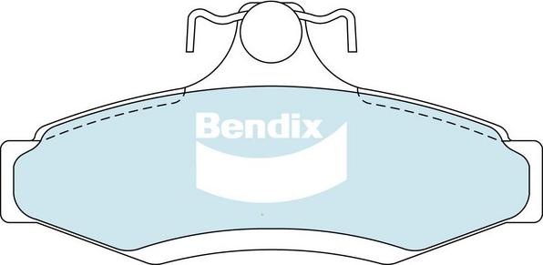 Bendix-AU DB1204 GCT - Гальмівні колодки, дискові гальма avtolavka.club