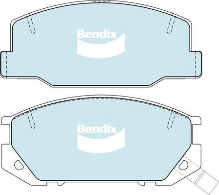 Bendix-AU DB1208 GCT - Гальмівні колодки, дискові гальма avtolavka.club