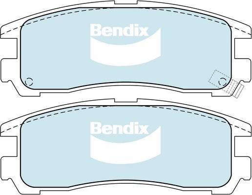Bendix-AU DB1239 GCT - Гальмівні колодки, дискові гальма avtolavka.club