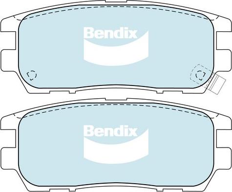 Bendix-AU DB1231 -4WD - Гальмівні колодки, дискові гальма avtolavka.club