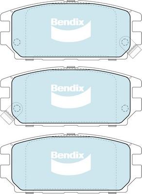 Bendix-AU DB1238 GCT - Гальмівні колодки, дискові гальма avtolavka.club