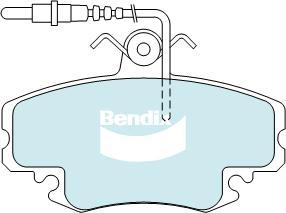 Bendix-AU DB1711 GCT - Гальмівні колодки, дискові гальма avtolavka.club