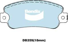 Bendix-AU DB359 GCT - Гальмівні колодки, дискові гальма avtolavka.club