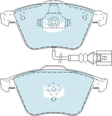 Bendix-AU DB2402 EURO+ - Гальмівні колодки, дискові гальма avtolavka.club