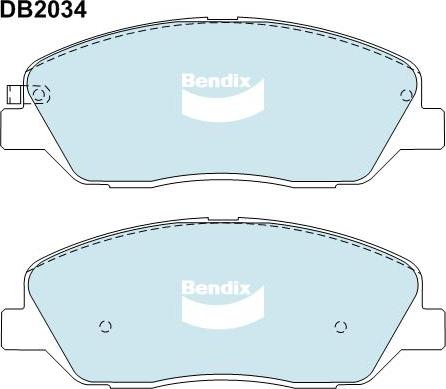 Bendix-AU DB2034 -4WD - Гальмівні колодки, дискові гальма avtolavka.club