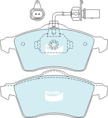 BENDIX 573106B - Гальмівні колодки, дискові гальма avtolavka.club