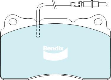 Bendix-AU DB2023 EURO+ - Гальмівні колодки, дискові гальма avtolavka.club