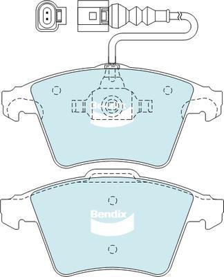 Bendix-AU DB2199 HD - Гальмівні колодки, дискові гальма avtolavka.club