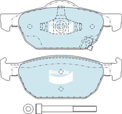 Bendix-AU DB2308 GCT - Гальмівні колодки, дискові гальма avtolavka.club