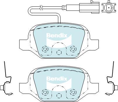 Bendix-AU DB2381 EURO+ - Гальмівні колодки, дискові гальма avtolavka.club