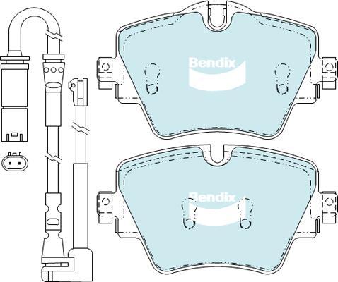 Bendix-AU DB2377 EURO+ - Гальмівні колодки, дискові гальма avtolavka.club