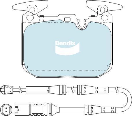 Bendix-AU DB2299 EURO+ - Гальмівні колодки, дискові гальма avtolavka.club