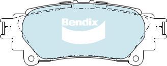 Bendix-AU DB2245 -4WD - Гальмівні колодки, дискові гальма avtolavka.club