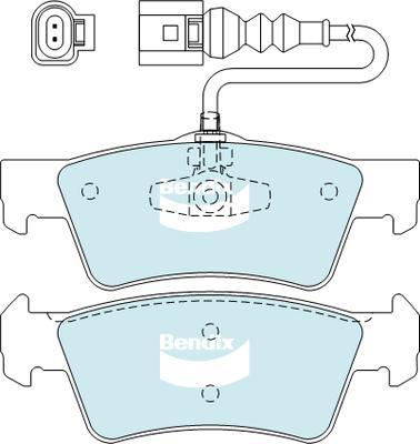 Bendix-AU DB2201 EURO+ - Гальмівні колодки, дискові гальма avtolavka.club