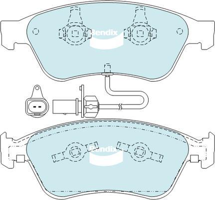 Bendix-AU DB2202 EURO+ - Гальмівні колодки, дискові гальма avtolavka.club