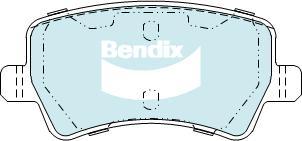 Bendix-AU DB2234 EURO+ - Гальмівні колодки, дискові гальма avtolavka.club