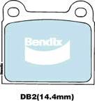 Bendix-AU DB2 EURO+ - Гальмівні колодки, дискові гальма avtolavka.club