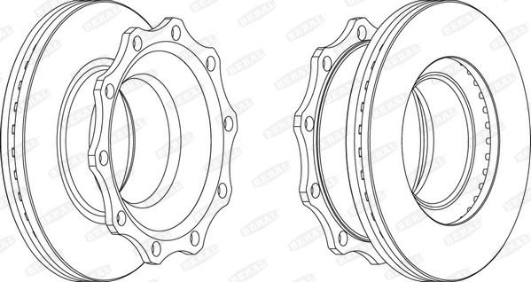 Beral BCR203A - Гальмівний диск avtolavka.club