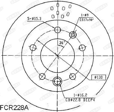 Beral BCR228A - Гальмівний диск avtolavka.club