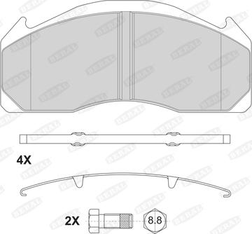 Beral BCV29125BK - Гальмівні колодки, дискові гальма avtolavka.club