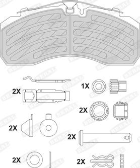 Knorr Bremse K07018K50 - Гальмівні колодки, дискові гальма avtolavka.club